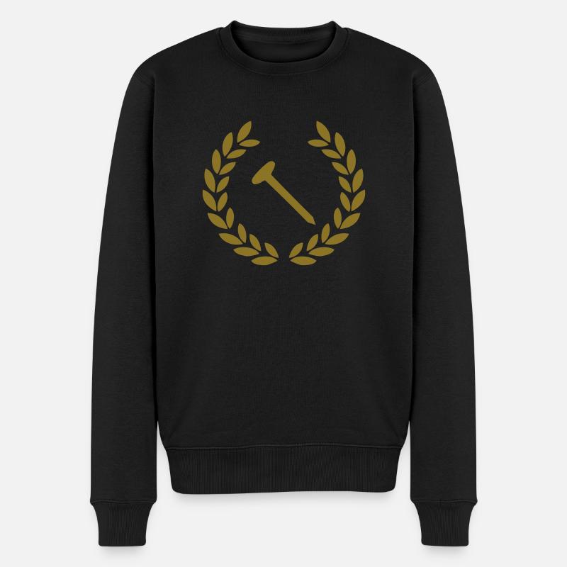 nagel deluxe - Männer Premium Bio Pullover - Schwarz