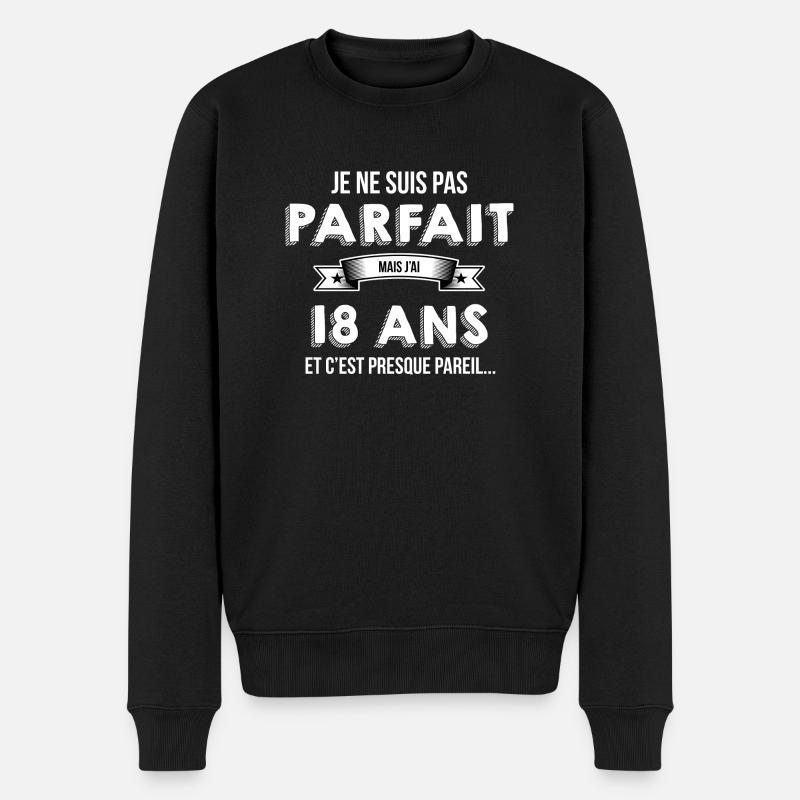 18 ans cadeau humour - Pull Premium bio Homme - noir