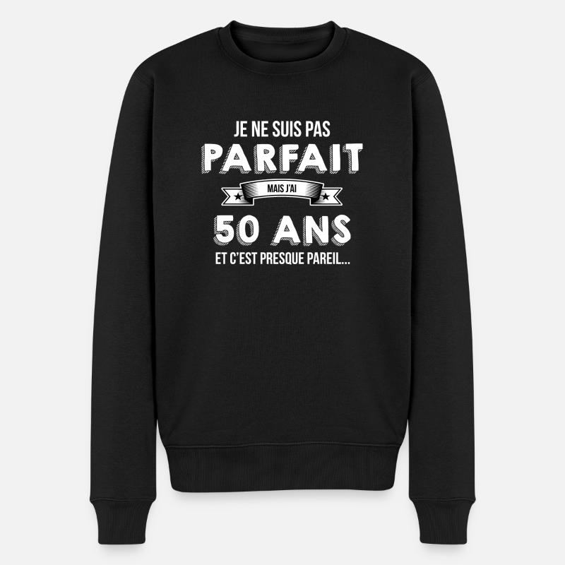 50 ans cadeau humour - Pull Premium bio Homme - noir