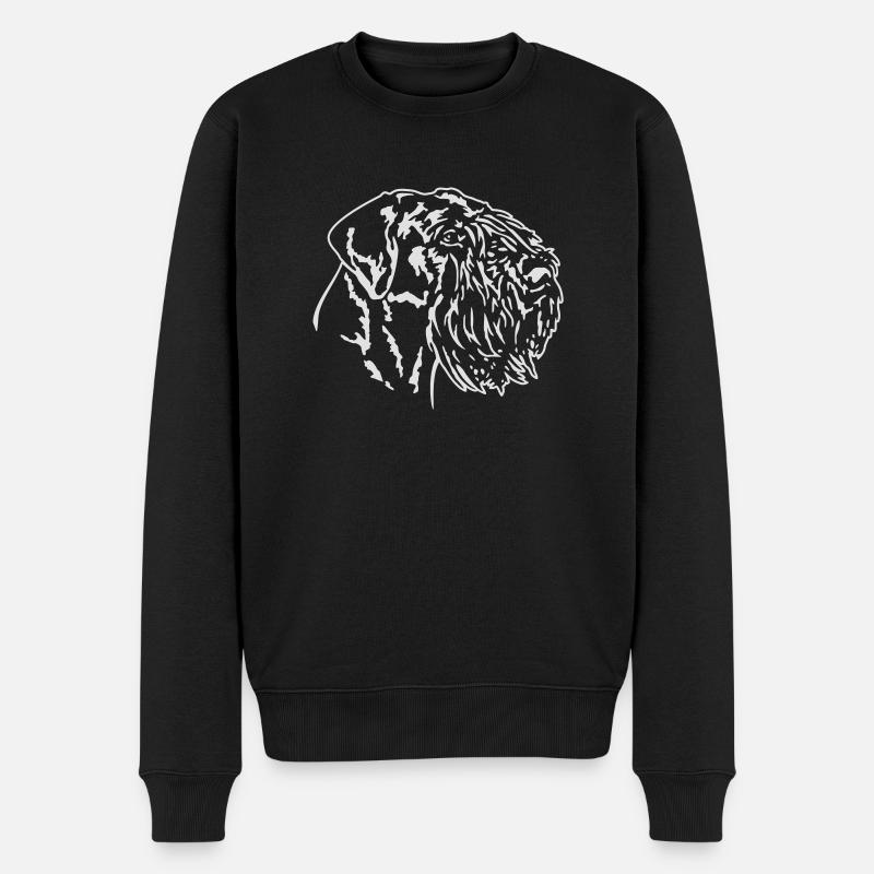 315 Riesenschnauzer2 - Männer Premium Bio Pullover - Schwarz