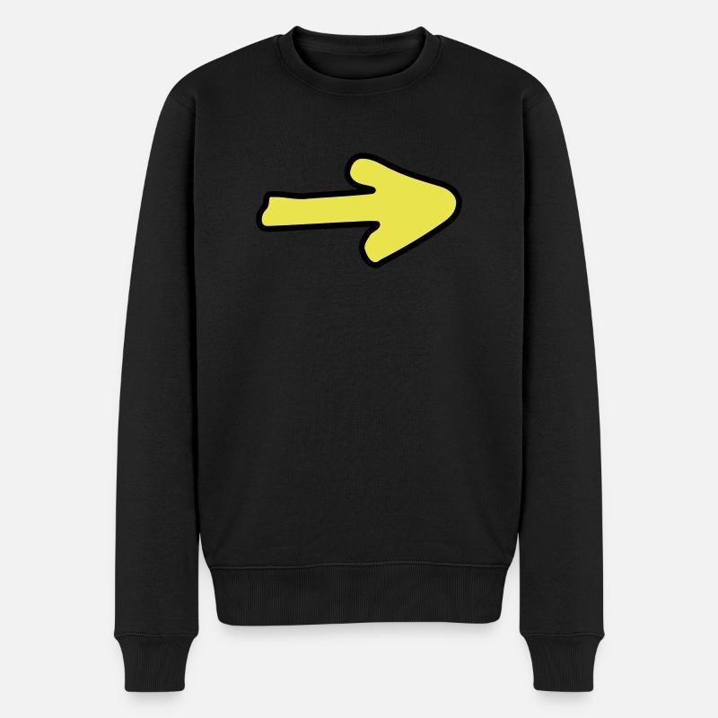 Pfeil XIIa - Männer Premium Bio Pullover - Schwarz