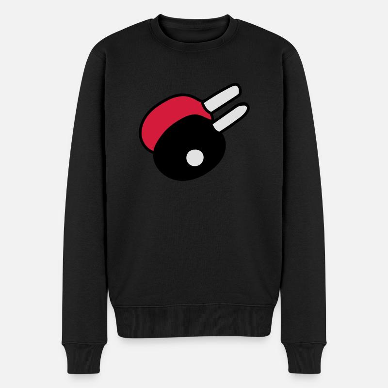 ping pong - Männer Premium Bio Pullover - Schwarz