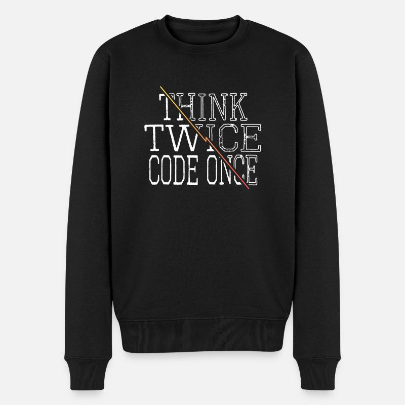 funny quote engineer hardware fun computer science - Männer Premium Bio Pullover - Schwarz
