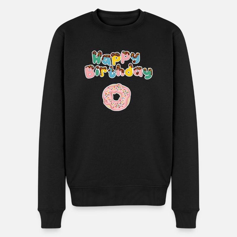 HappyBirthday - Männer Premium Bio Pullover - Schwarz