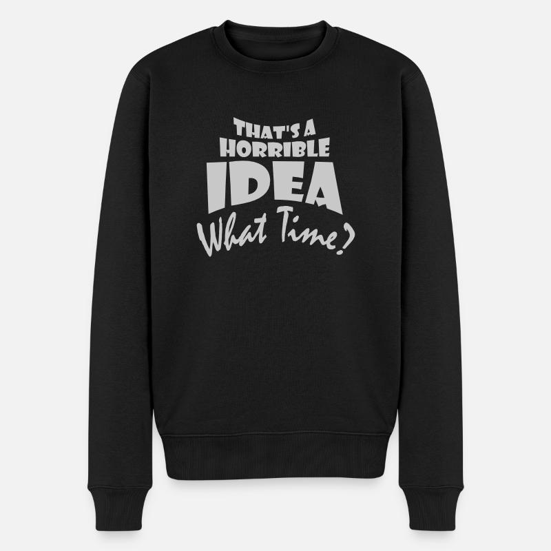 C’est une idée horrible - Pull Premium bio Homme - noir