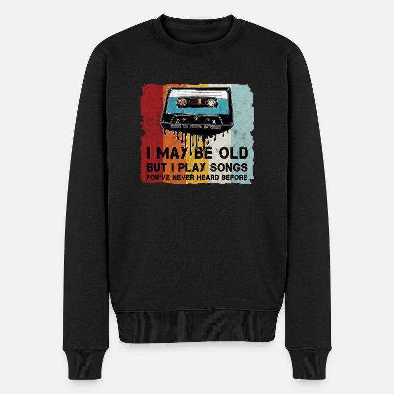 Rétro Cassette Cool Dicton - Pull Premium bio Homme - noir