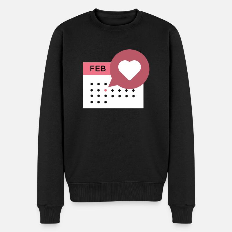 Calendrier du cœur - Pull Premium bio Homme - noir