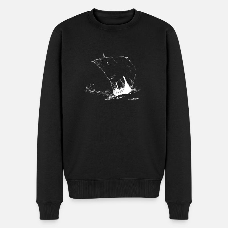 Viking Sailing - Männer Premium Bio Pullover - Schwarz