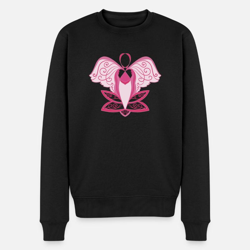 Liebe zu Gott - Männer Premium Bio Pullover - Schwarz