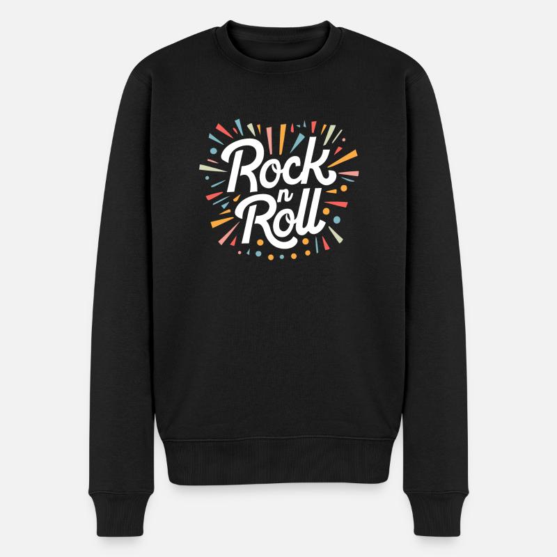 Rock n Roll - Pull Premium bio Homme - noir