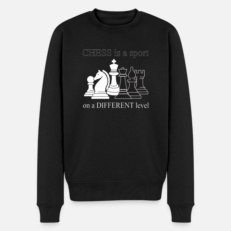 LES ÉCHECS SONT D’UN AUTRE NIVEAU - Pull Premium bio Homme - noir