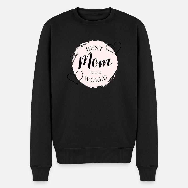 Best Mom - Männer Premium Bio Pullover - Schwarz
