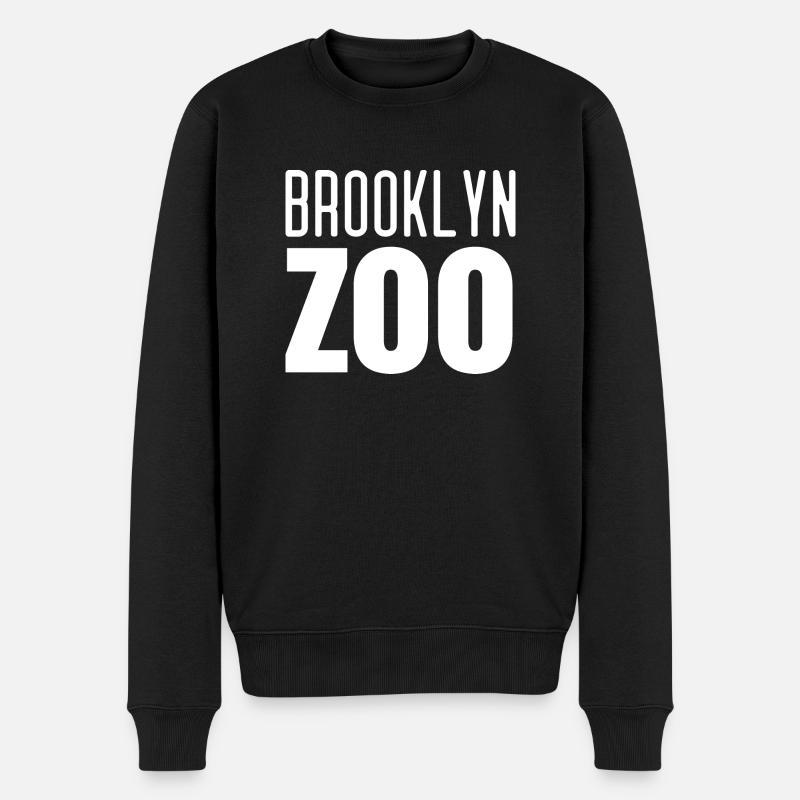 Brooklyn Zoo - Männer Premium Bio Pullover - Schwarz