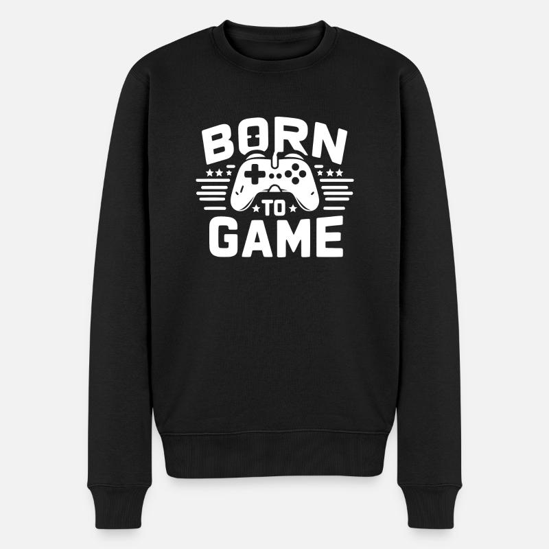 Né pour le jeu - Pull Premium bio Homme - noir