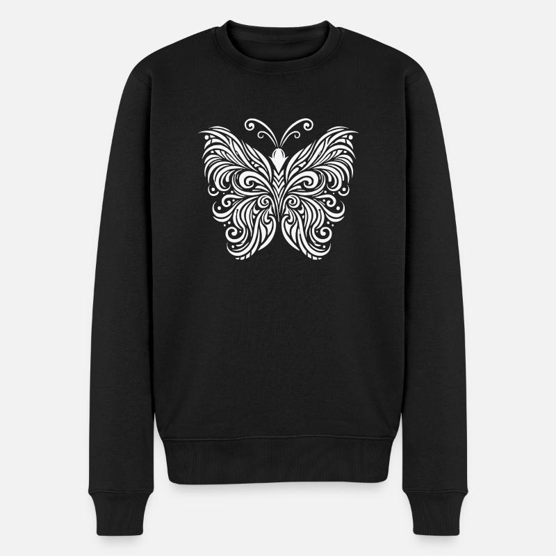 Papillon Papillon - Pull Premium bio Homme - noir