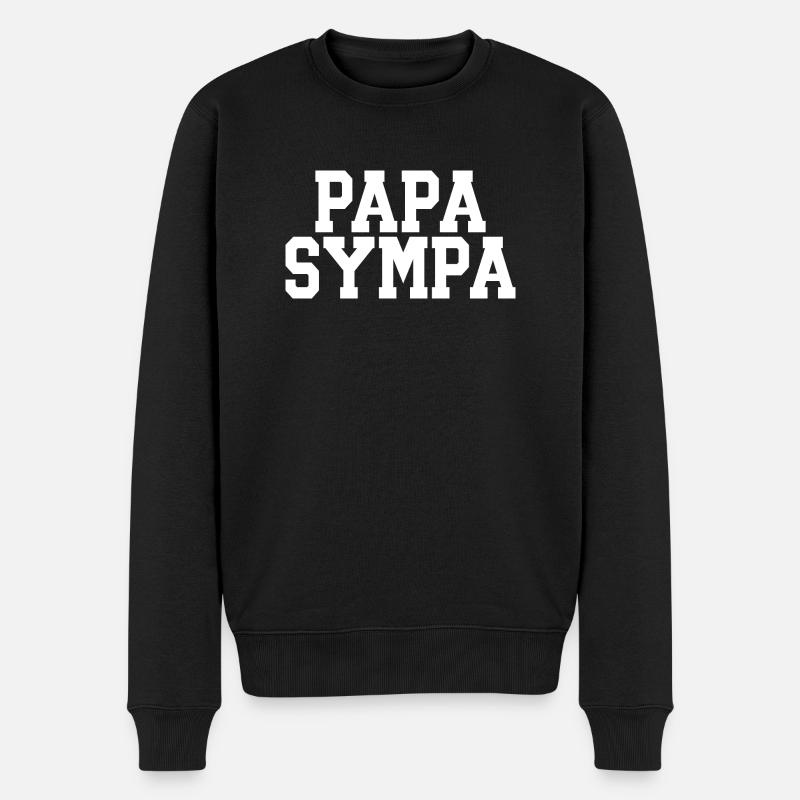 Papa Sympa - Pull Premium bio Homme - noir