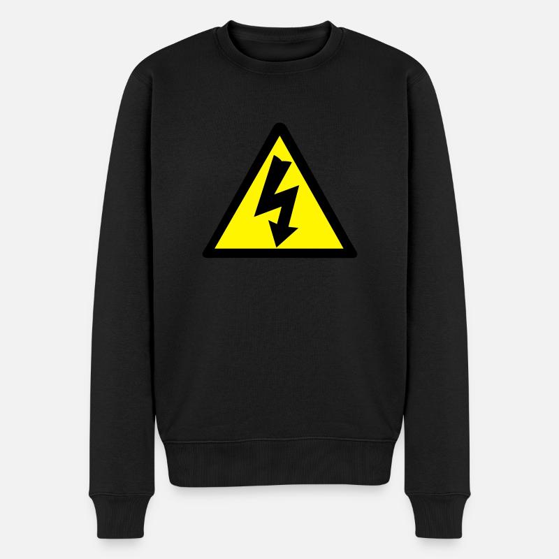 Attention électricité - Pull Premium bio Homme - noir