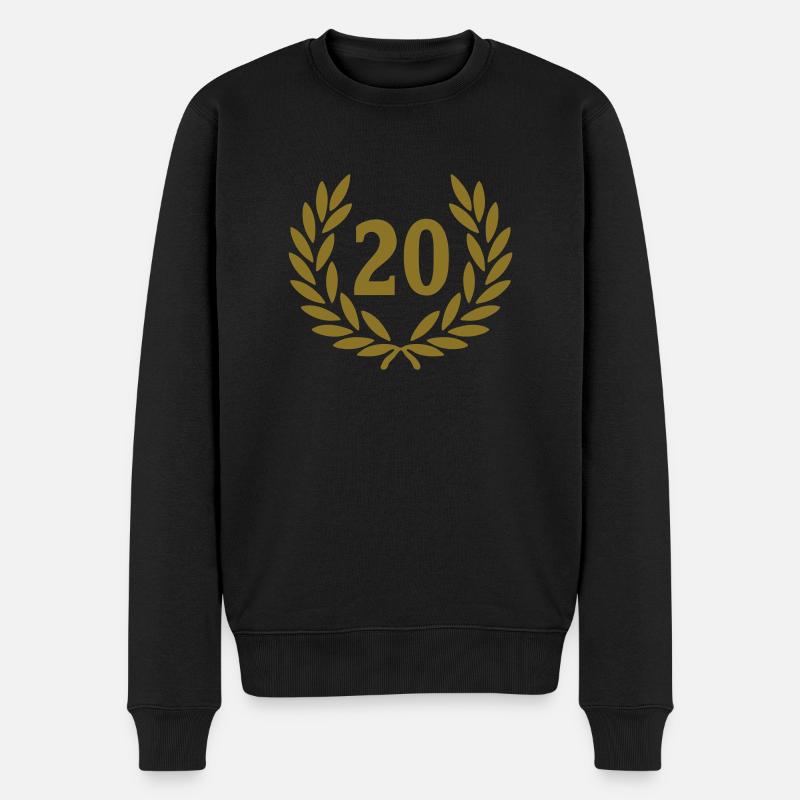 20_corona_premio_2 - Männer Premium Bio Pullover - Schwarz