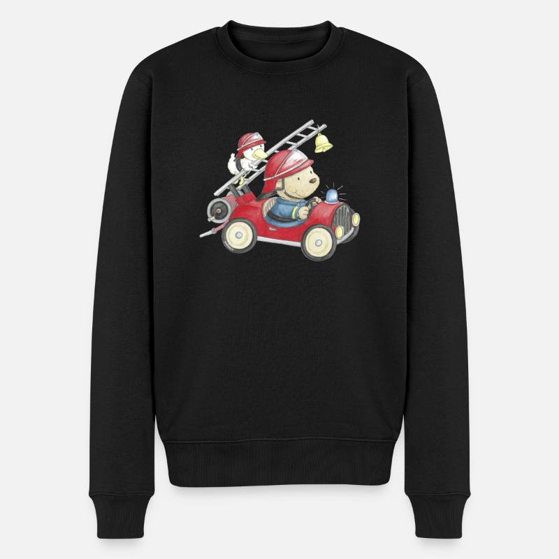 PP_Feuerwehr_01 - Pull Premium bio Homme - noir