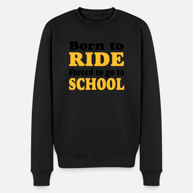 reiten - Männer Premium Bio Pullover - Schwarz