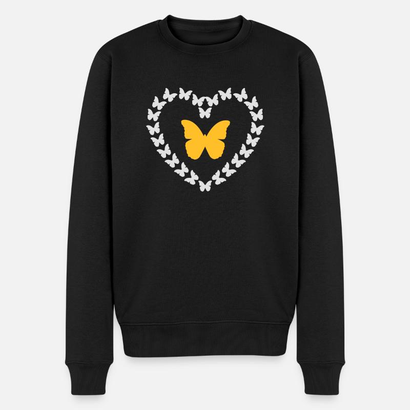 Papillons dans le ventre - Pull Premium bio Homme - noir