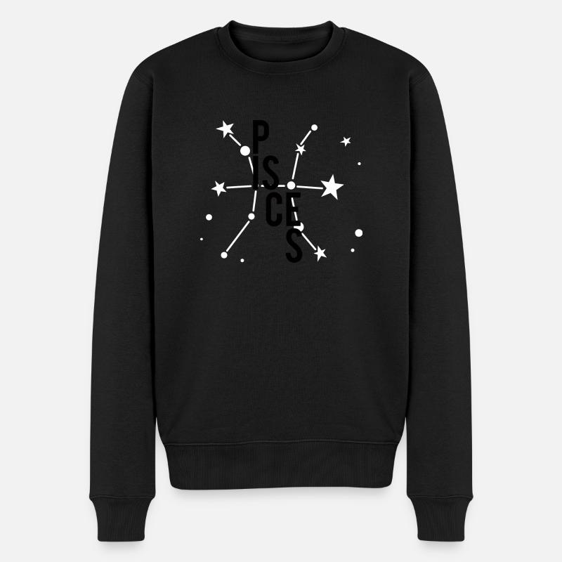 Poissons / Zodiac Poisson - Pull Premium bio Homme - noir