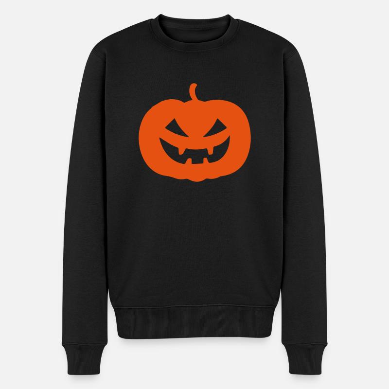pumpkin - Männer Premium Bio Pullover - Schwarz