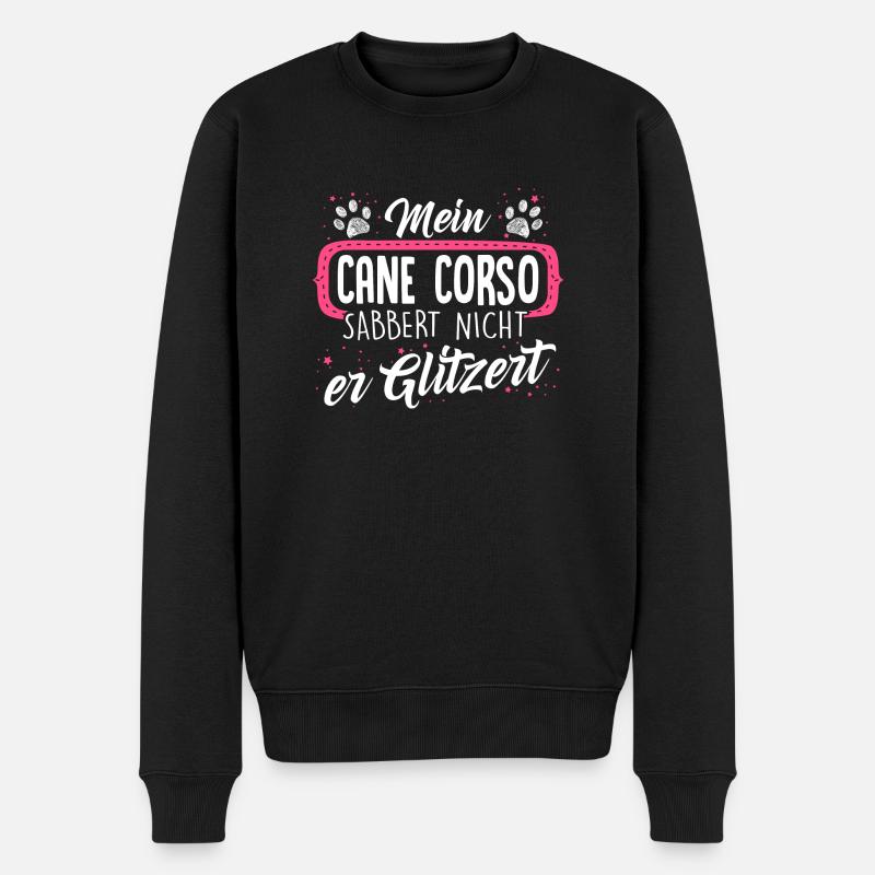 CANE-CORSO - sabber - Männer Premium Bio Pullover - Schwarz