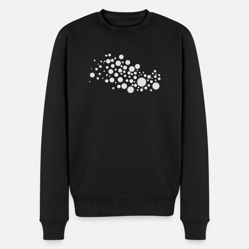 circles - Männer Premium Bio Pullover - Schwarz