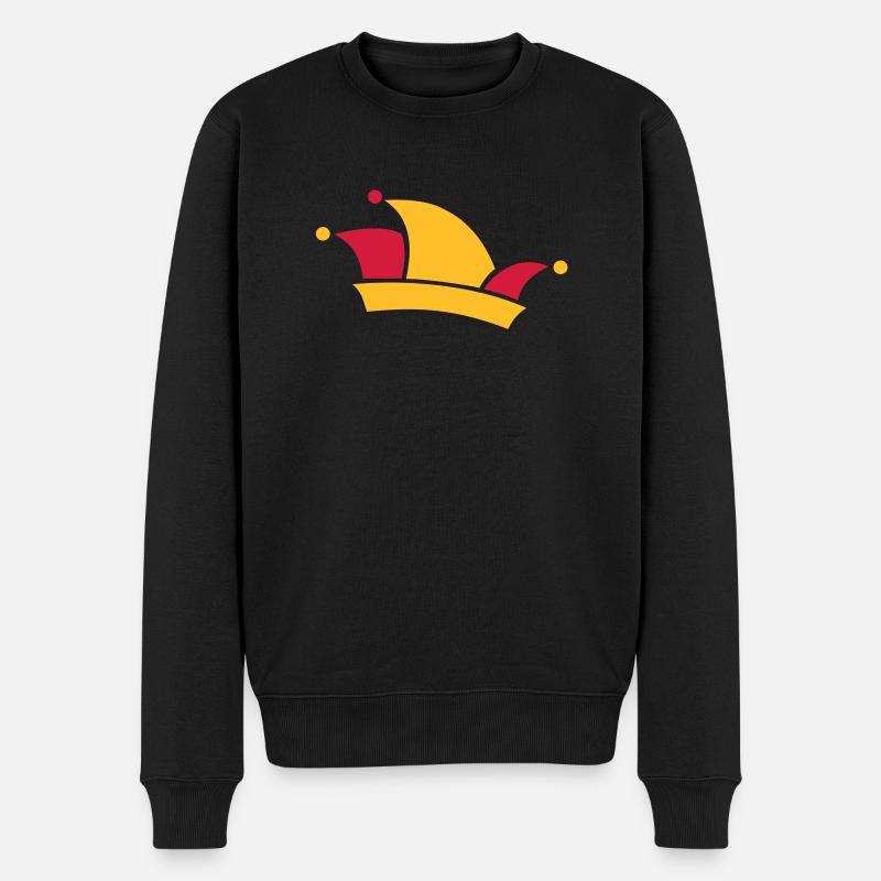 Karneval - Männer Premium Bio Pullover - Schwarz