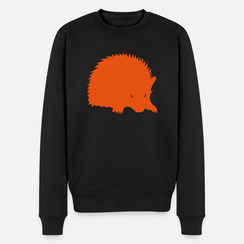 herisson silhouette ombre - Pull Premium bio Homme - noir