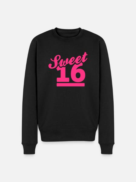sweet 16 - Men's Premium Organic Jumper - black