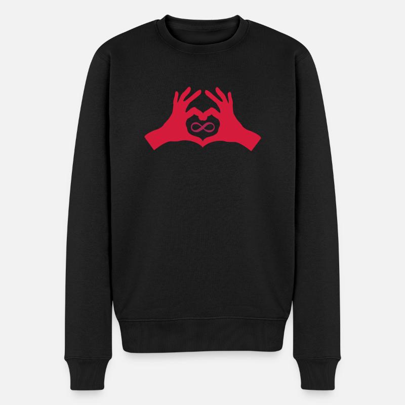 unendliche_liebe_2 - Pull Premium bio Homme - noir