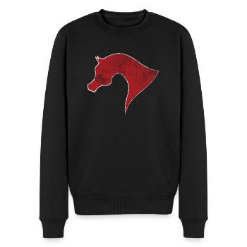 arabic horse - Männer Premium Bio Pullover - Schwarz - Vorne - Nico (187cm)