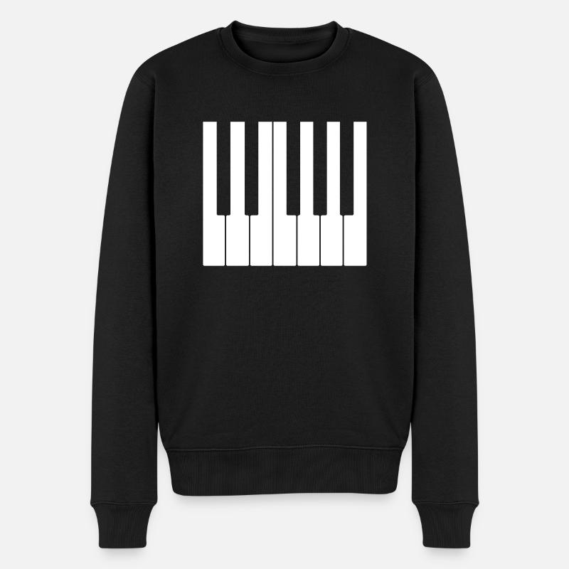 Keys C to B - Men's Premium Organic Jumper - black