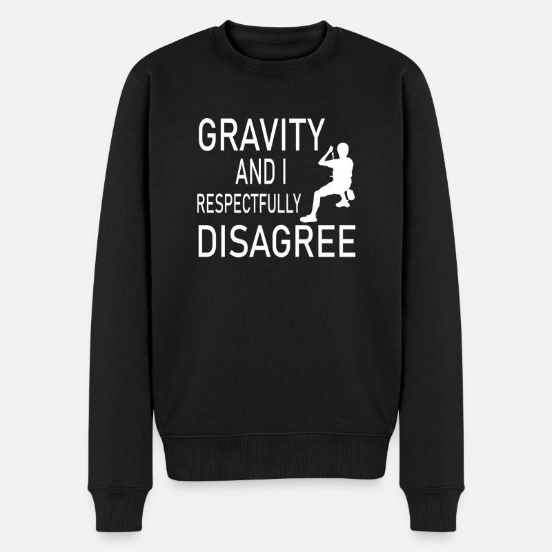 Escalade de bloc - Pull Premium bio Homme - noir