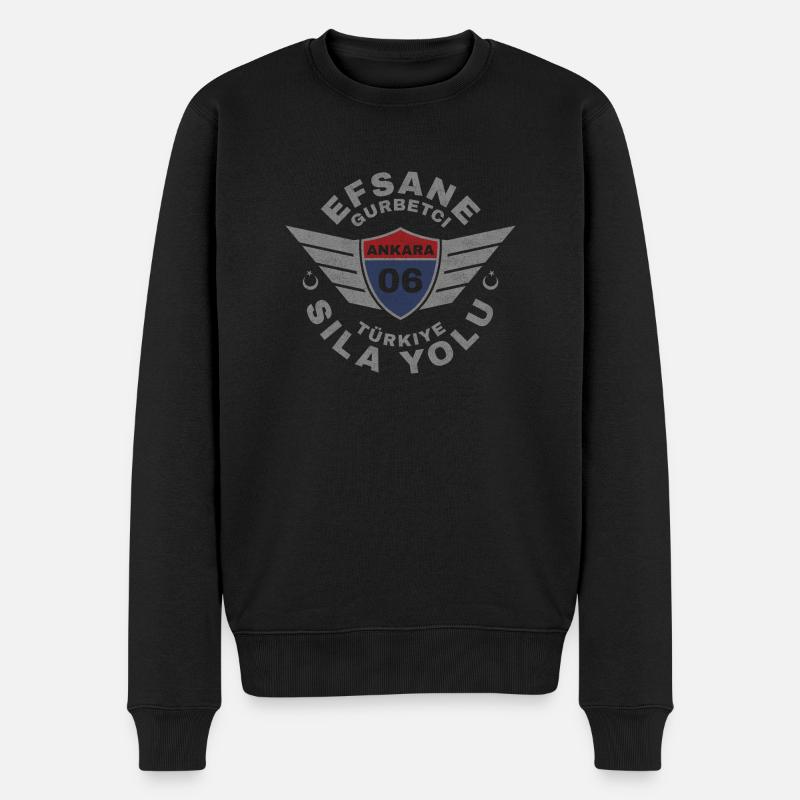 Ankara - Männer Premium Bio Pullover - Schwarz