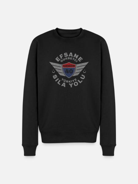 Kırşehir - Männer Premium Bio Pullover - Schwarz