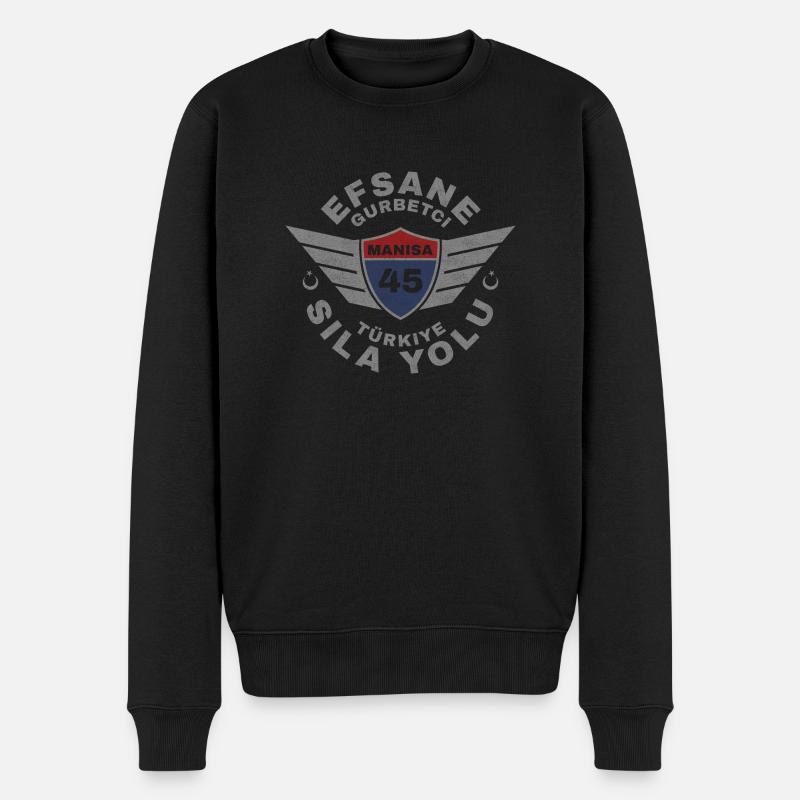 Manisa - Pull Premium bio Homme - noir