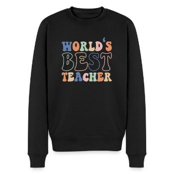 Professeur préféré meilleur professeur du monde - Pull Premium bio Homme - noir - Devant - Nico (187cm)