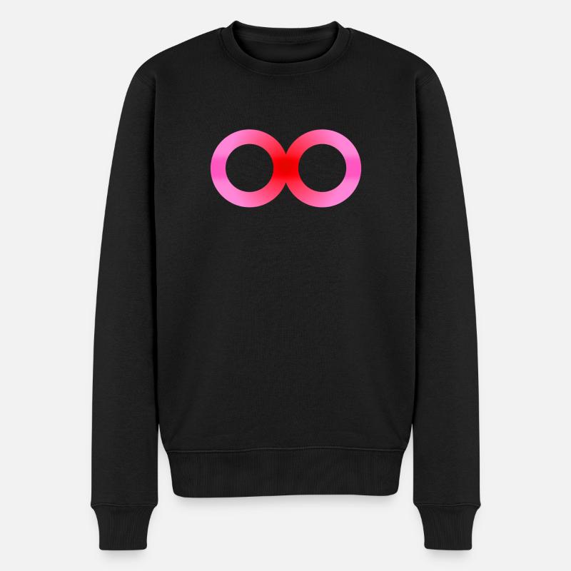 Acht Unendlichkeit 4 - Männer Premium Bio Pullover - Schwarz