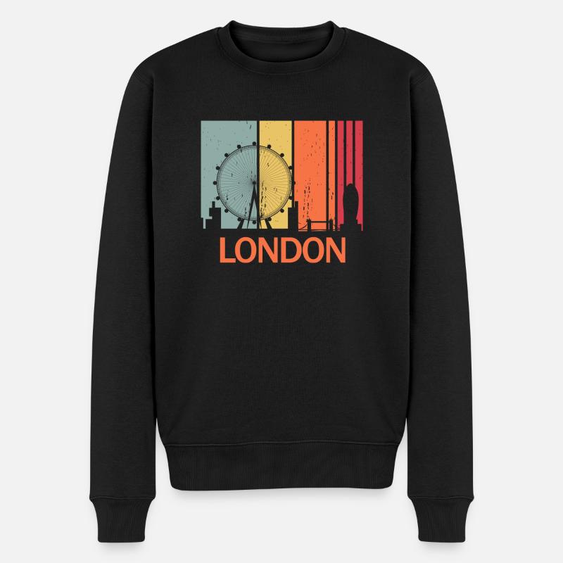 Londres - Pull Premium bio Homme - noir