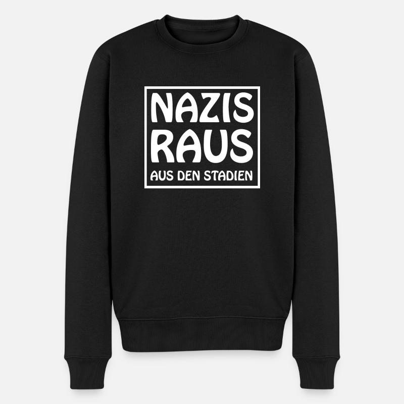 Fußball Soccer - Männer Premium Bio Pullover - Schwarz