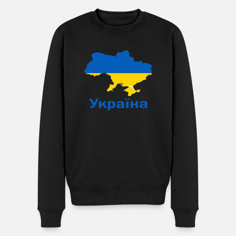 Ukraine - Pull Premium bio Homme - noir