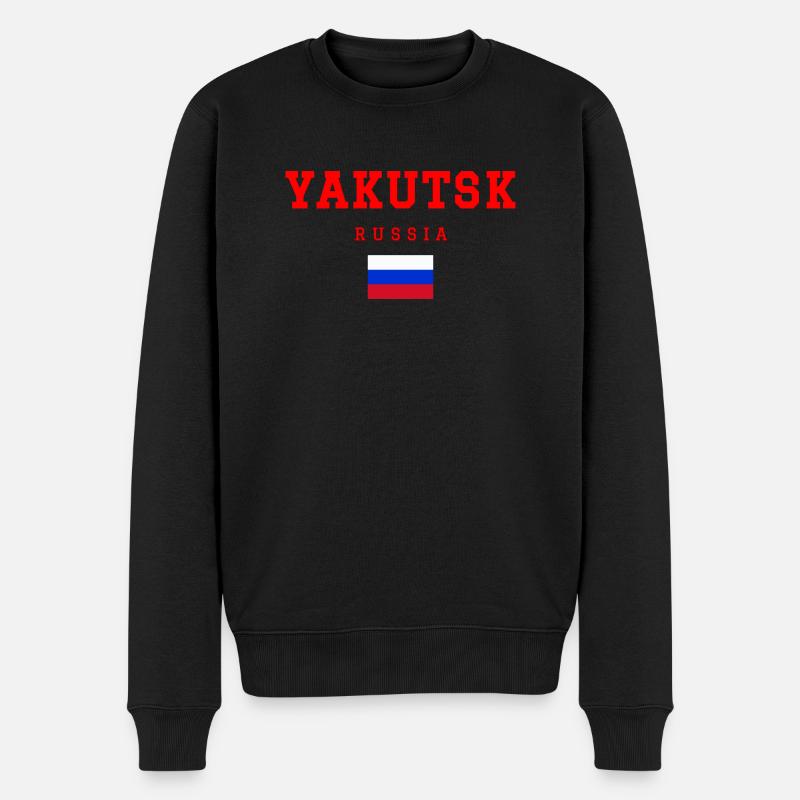 Yakutsk, Russie - Pull Premium bio Homme - noir