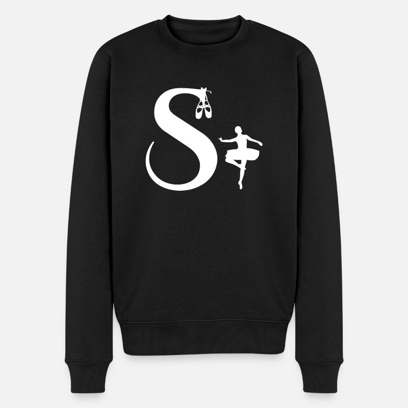 Lettre s ballerine - Pull Premium bio Homme - noir