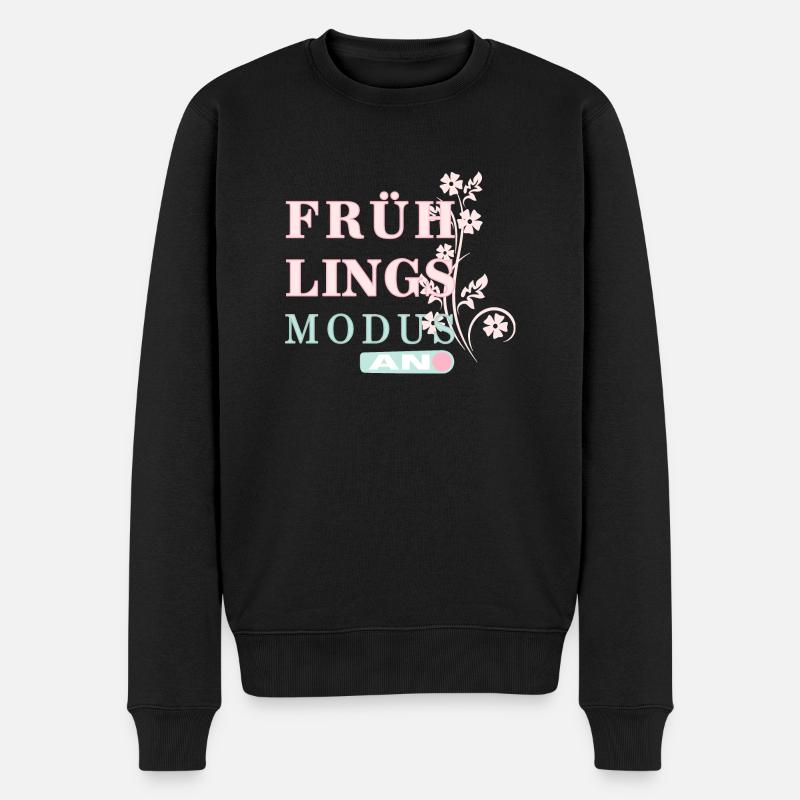 Springtime - Spring is here! - Men's Premium Organic Jumper - black