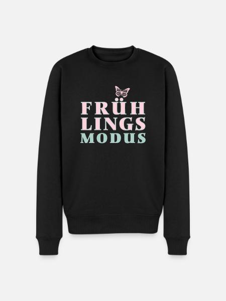 Spring Mode - Spring is here! - Men's Premium Organic Jumper - black