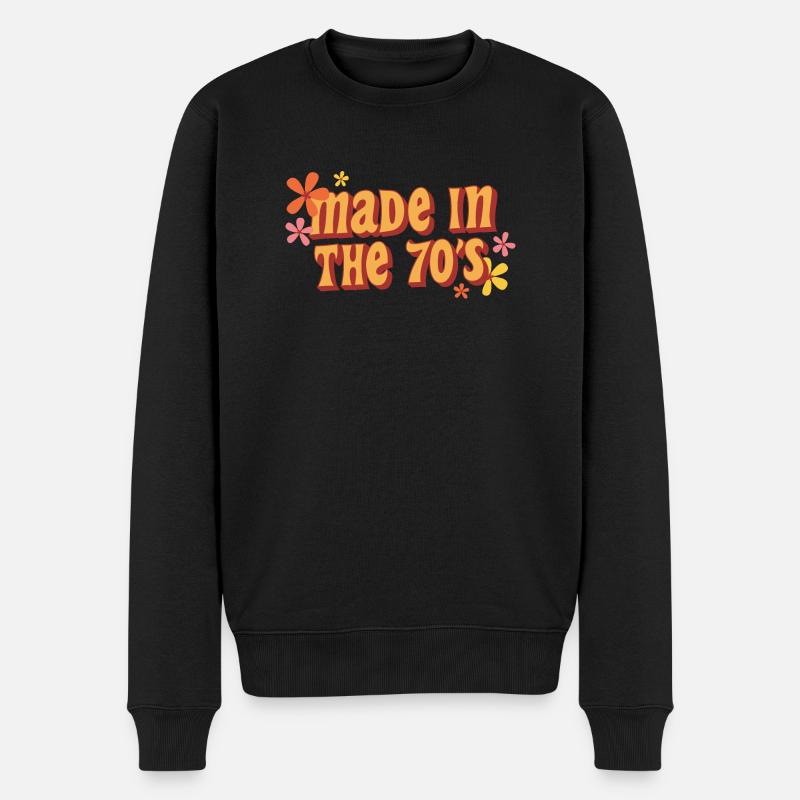 made in the 70s - Pull Premium bio Homme - noir