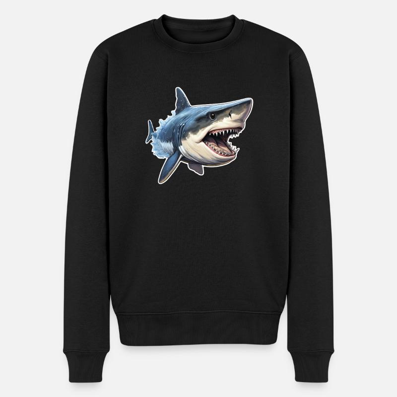 Requin vorace - Pull Premium bio Homme - noir